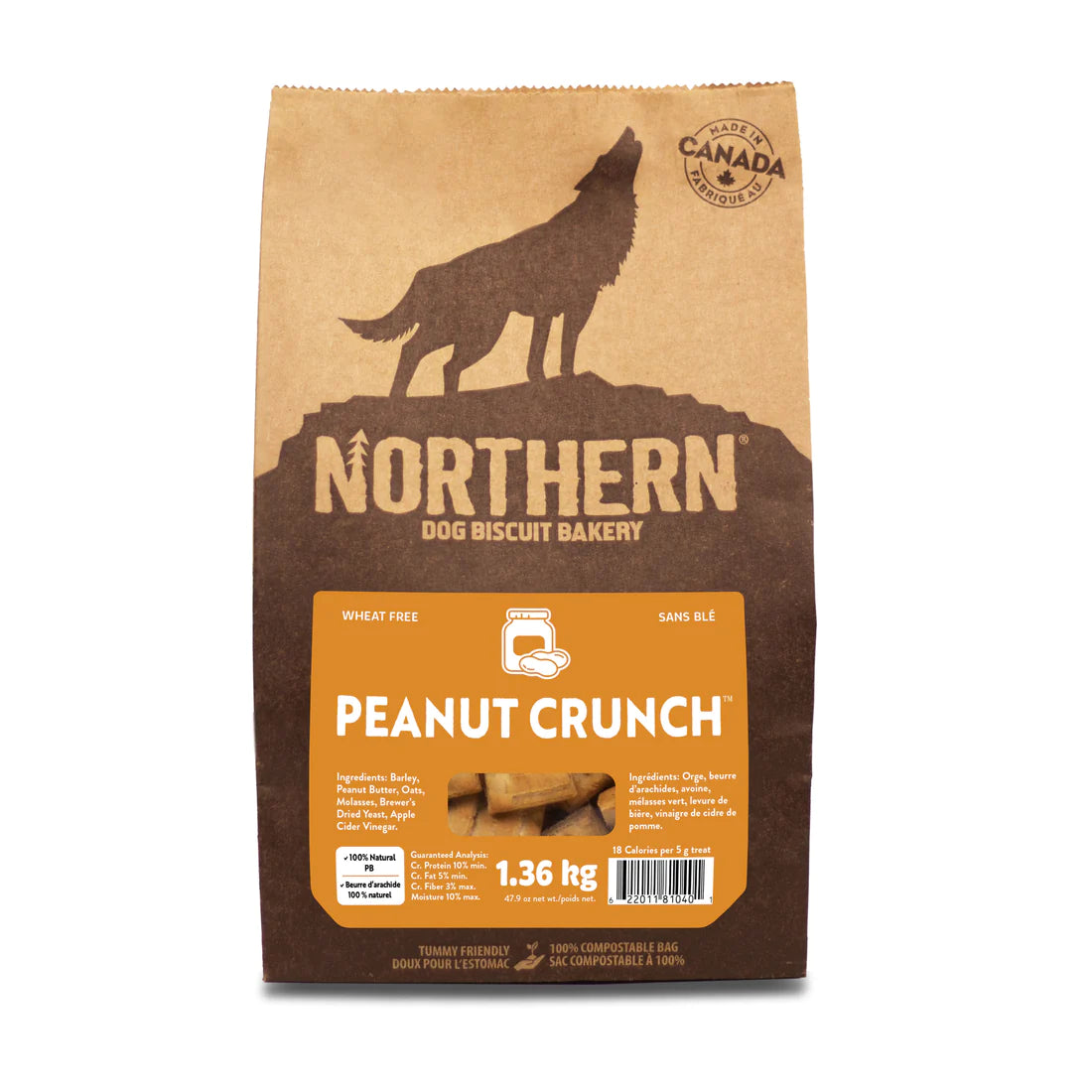 Northern Dog Biscuit Bakery Peanut Crunch Biscuits Bone Appetit Pet Company