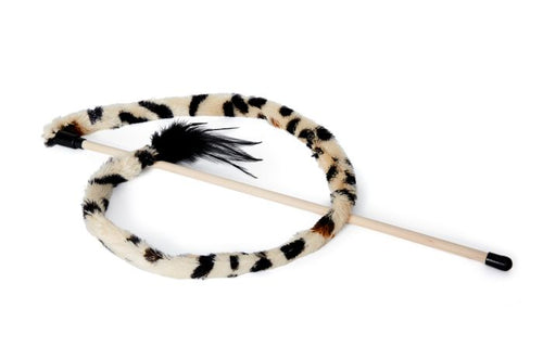 Bud'z - Furry Tail Leopard Swing Stick Cat Teaser