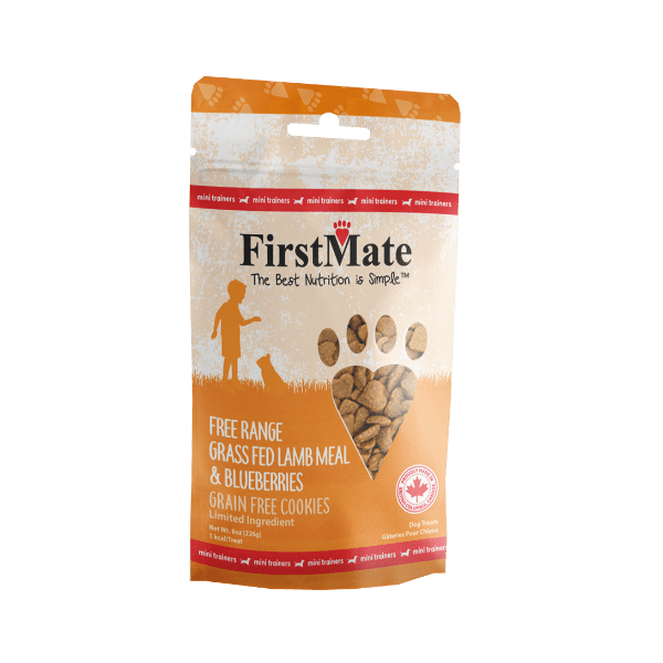 FirstMate - Mini Trainers Grass Fed Lamb Meal & Blueberries Dog Treats