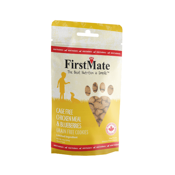 FirstMate - Mini Trainers Cage Free Chicken Meal and Blueberries Dog Treats