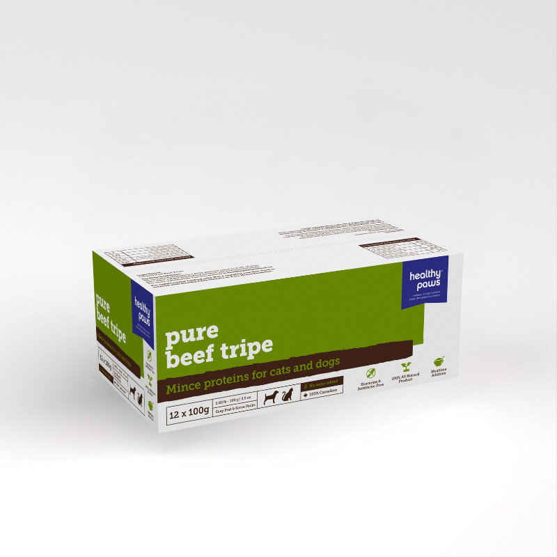 Healthy Paws Raw Beef Tripe Mince Bone Appetit Pet Company