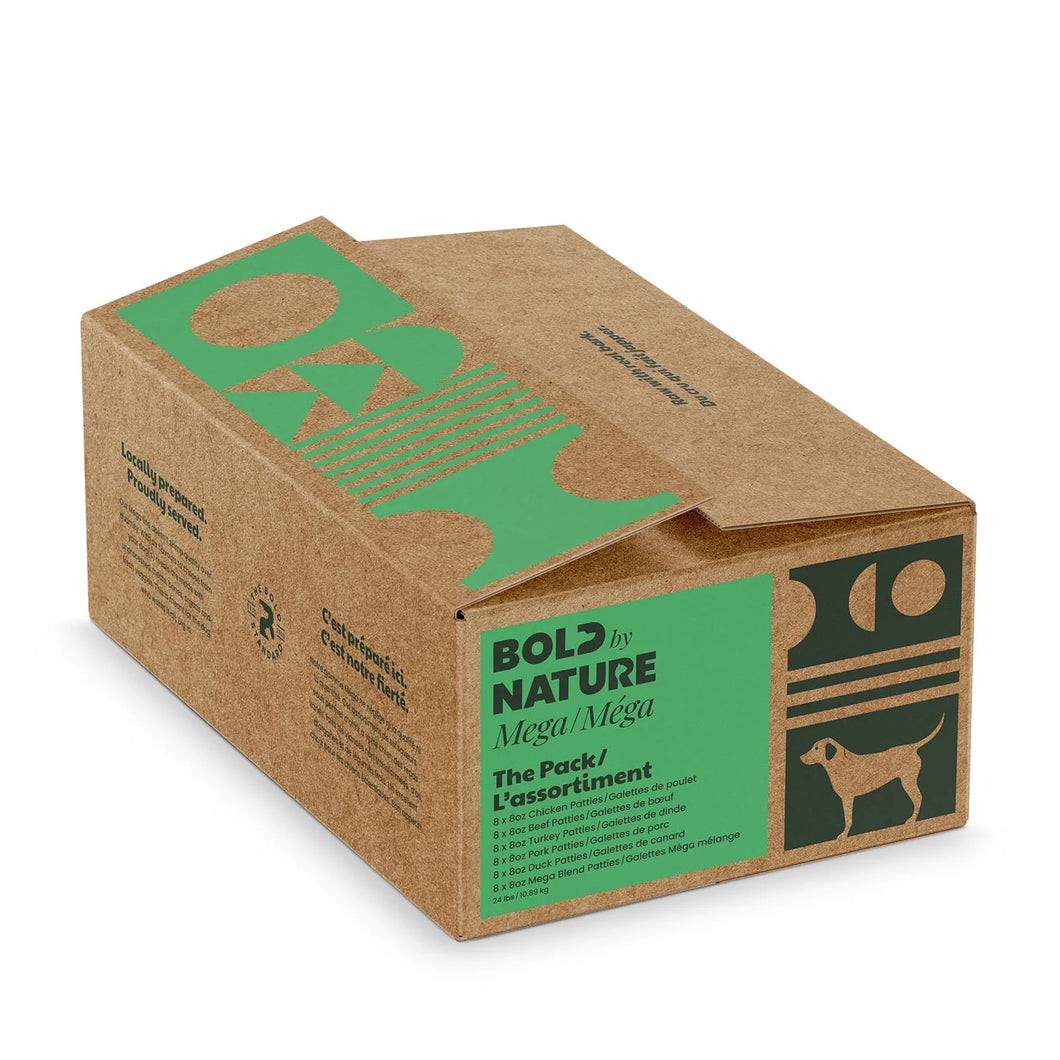 Bold By Nature - The Pack: Mega Variety Raw Dog Food