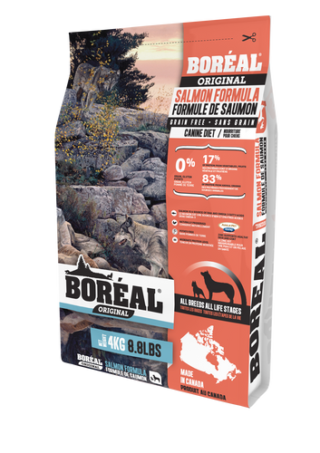 Boréal - Original Salmon Grain Free Dog Food - All Breed - North American Minerals - Naturally Preserved - Atlantic Salmon - Made in Canada