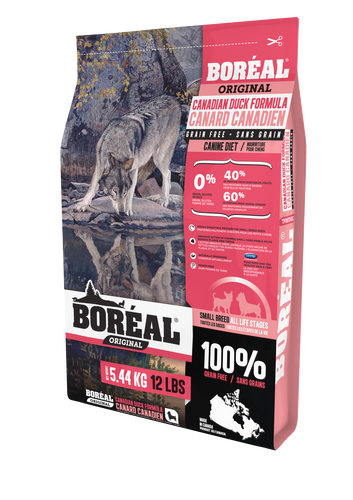 Boréal - Original Small Breed Duck - Grain Free - Low Glycemic Index - Canadian - Made in Canada