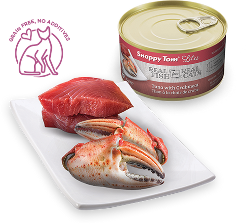 Snappy Tom Lite - Tuna & Crabmeat Cat Food - 3oz